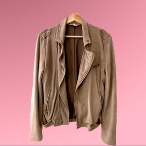 Faux suede jacket